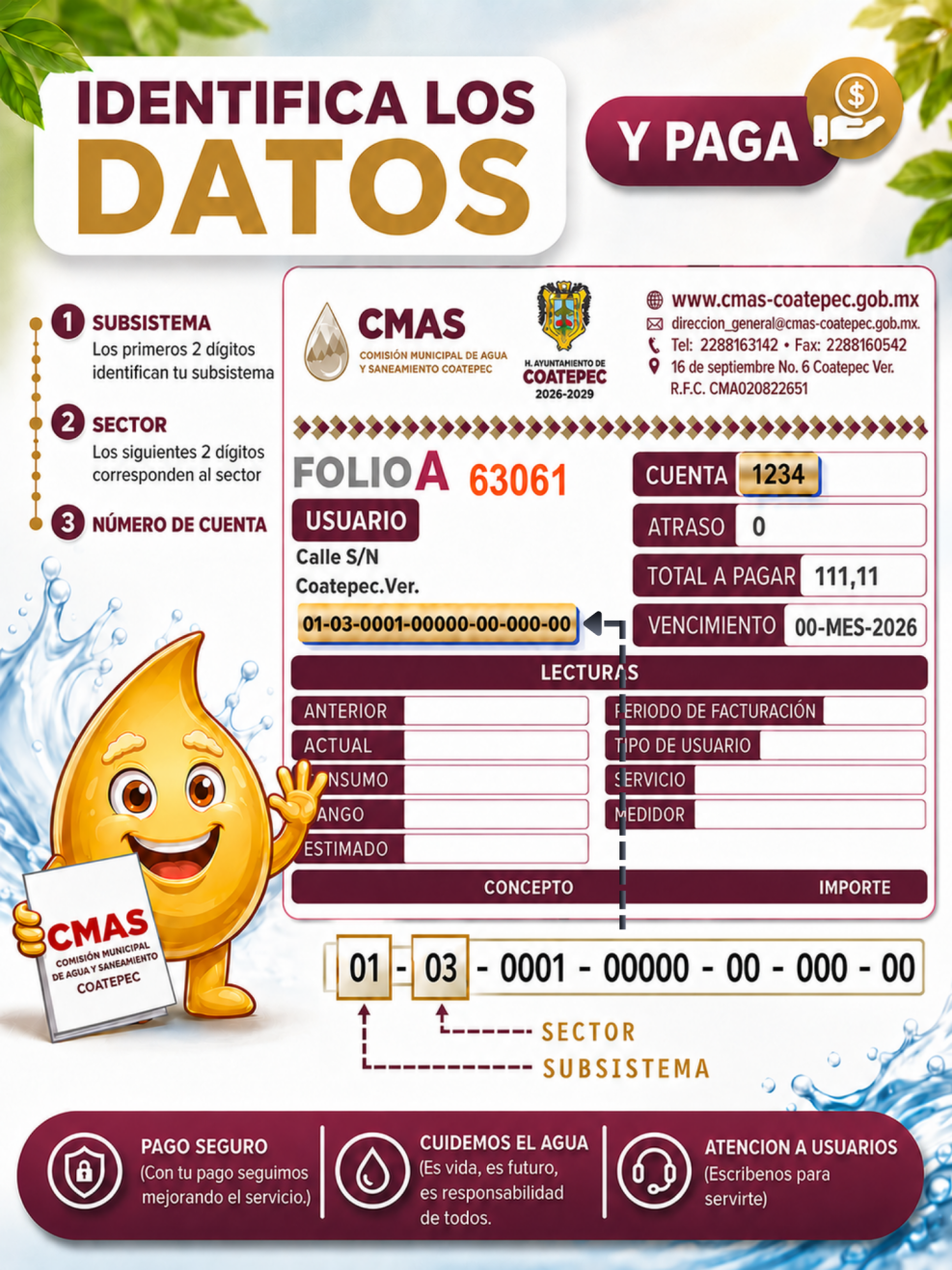 Conoce tu recibo de agua